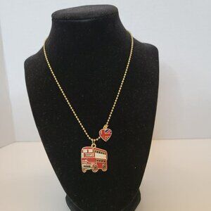 London UK Bus Fashion Necklace - 16"